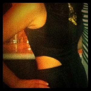 Guess By Marciano Black Cutout Dress